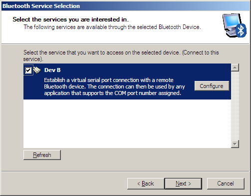 Bluetooth configuration