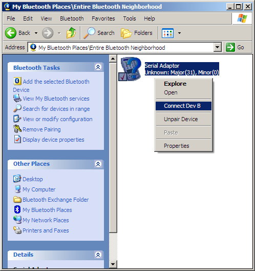 Bluetooth configuration